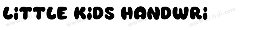 Little Kids Handwri字体转换